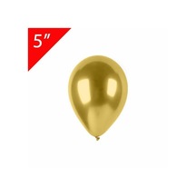 5 İnç Krom Gold Mini Balon 10 Adet