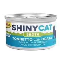 Gimcat Shinycat Soslu Ton Balıklı ve Çipuralı Konserve Yetişkin Kedi Maması 70 G