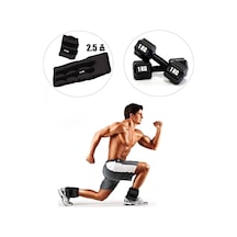 2,5 Kg X 2 Adet Siyah El Ayak Bileği Ağırlığı + Dambıl Set Siyah