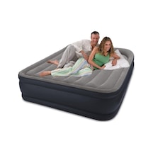 Siyah Çift Kişilik Elektirikli Pompalı Queen Deluxe Şişme Yatak 152 X 42 X 203 Cm 64136 Siyah