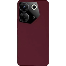 Mey İthalat Tecno Camon 20 Pro 5g Kılıf First Silikon - Bordo