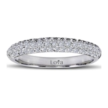 Lova 0,39 Karat Pırlanta Yarımtur Yüzük - 1030155