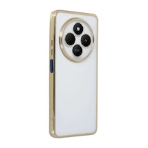 Xiaomi Redmi 14c Kılıf Razer Lensli Silikon - Gold -