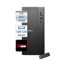 Dell Tower Essential QVT1260 BTO-01400727P39-126000727P39 i7-14700 128 GB 2 TB SSD RX550 W11P Masaüstü Bilgisayar + USB Bellek