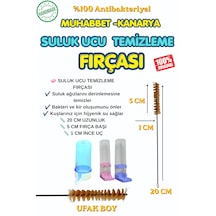 Kuş Suluk Temizleme Fırçası 20 Cm Muhabbet Kanarya Suluk Ucu Temizleyici Fırça