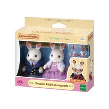 5190 Sylvanian Families, Çikolata Kulaklı Tavşan Anneanne Ve Dede, +3 Yaş Çok Renkli