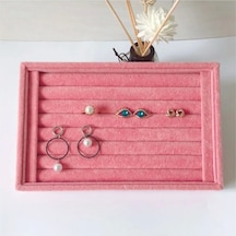 Küçük Kadife Sosisli Pembe Yüzük Standı Çok Renkli