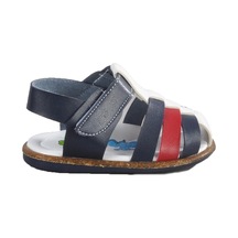 Ayakmod Kırmızı-lacivert Çocuk Düz Sandalet 004 B.ayk Kırmızı-lacivert Kırmızı - Lacivert