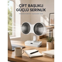 Znv Zenvia Mey İthalat Çift Yöne Hava Üfleyen Masa Ve Duvar Tipi Vantilatör Znv2025 Cmn