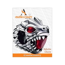 Game Of Thrones Ejderha Charm Gümüş