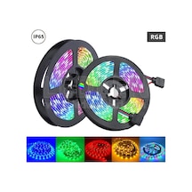 Eco Port Rgb Şerit 5 Metre 16 Renkli Kumandalı Adaptörlü Çift Taraflı Bant Diğer