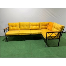 Köşe Koltuk Takımı , 3 2 Balkon-bahçe-kafe-çay Seti-mutfak Köşe Takımı-oturma Grubu-ofis Koltuğu Sarı