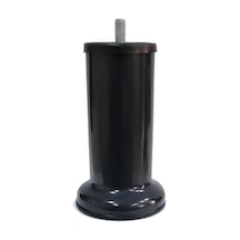 Cateksss 12 Cm Baza Ayağı Koltuk Ayağı Kanepe Ayağı Civatalı 3/8 Kalın Diş Antrasit Gri - 15 Li Paket