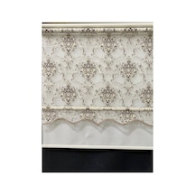 Kahve Çiçek Desenli Çift Mekanizmalı Zebra Ve Tül Stor Perde Kahve Rengi - 124532754 Kahve Rengi
