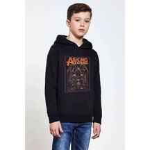 Tshirthane Asking Alexandria Baskılı Unisex Çocuk Kapüşonlu Siyah Sweatshirt (528740988)