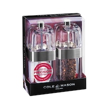 Cole - Mason H57478P Seville 140Mm Tuz-Biber Değirmen Seti Şeffaf