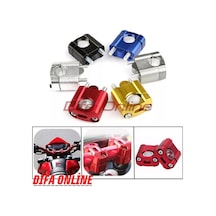 Ünversal Motosiklet 22mm/28mm Gidon Yükseltici Cnc Düz 552745090 - Kirmizi Motoparax Renk : Kirmizi