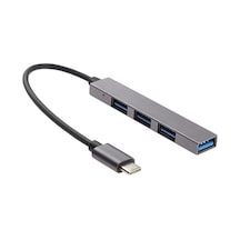 Winex Apple Uyumlu MacBook Phone Android Type-C to 4xUsbA Çoğaltıcı Adaptör Port Hub
