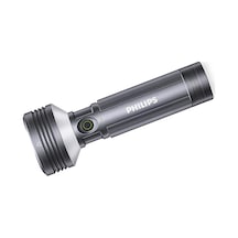 Sfl6253/93 3000 Lümen 50w Led El Feneri Metal Gövdeli 9 Modlu Çıkarılabilir Pilli Şarj Edilebilir Çift Açılı Flashlight Siyah