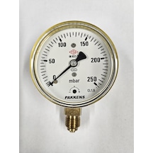 Pakkens Çap 63 Alttan 250 Mbar Diyaframlı Manometre