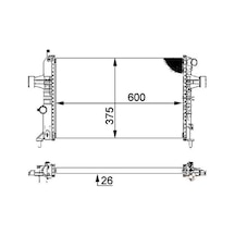 Oris Bop138016 Motor Radyatörü 600 368 16 Astra G 98 Manuel 63247a
