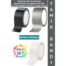 Tamirbandı Suya Neme Küfe Toza Dayanıklı Çok Amaçlı Montaj Onarım Bantı 48 Mm X 10 Metre Altılı Set