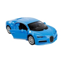 Çek Bırak Metal 12 Cm Model Araba - Mavi Lisinya