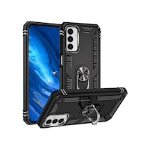Samsung Uyumlu Galaxy M23 Kılıf Sofya Yüzüklü Standlı Silikon Kılıf (553471458)