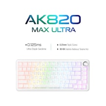 Ak820 Max Ultra 3 Modlu Manyetik Switch Klavye-8+8k Tepkime Süresi-128 K Tarama Hızı Web Driver