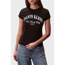 Calvin Klein Bayan T Shirt Lv047f815g Ub1 Siyah