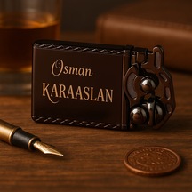 Hediye Çakmak Kişiye Özel İsim Yazılı Ve Mdf Tasarım Kutulu No:1001 Füme