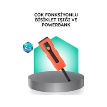 5000 Mah Bataryalı Bisiklet Farı Cob Çakar Çok Fonksiyonlu Çok Renkli