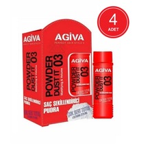 Agiva Çok Sert Tutuş Saç Şekillendirici Pudra 4 x 20 ML