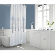 Tropik Banyo Duş Perdesi 8759 Model Çift Kanat 2X110X200Cm Çok Renkli