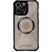 Newface Apple İphone 13 Pro Max Kılıf Prag Magneticsafe Kapak - Siyah