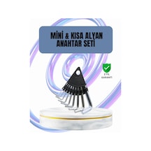 9 Parça Alyan Anahtar Seti Altıgen Uçlu Mobilya Ve Tamir İçin 00972411