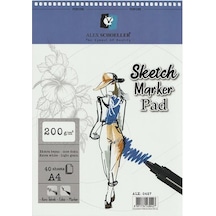 ALEX SCHOELLER SKETCH-MARKER PAD 200 GR A4 40.LI SPİRALLİ