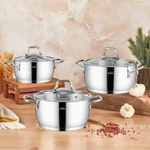 Amaris 6 Parça Çelik Tencere Seti Rc600t