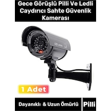 Özel Üretim Ev Apartman Bahçe İş Yeri Gece Görüşlü Pilli Ve Ledli Caydırıcı Sahte Güvenlik Kamerası