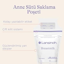 Anne Sütü Saklama Poşeti 25 Adet