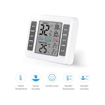 Dancemonkey Dijital Lcd Termometre Ve Higrometre - Sıcaklık/nem Ölçer, Max/min, Geçişli, Kullanışlı Tasarım