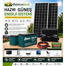 Tv Mini Buzdolabı Modem Laptop Kamera Ve Led Aydınlatma İçin Hazır Güneş Enerji Sistemi