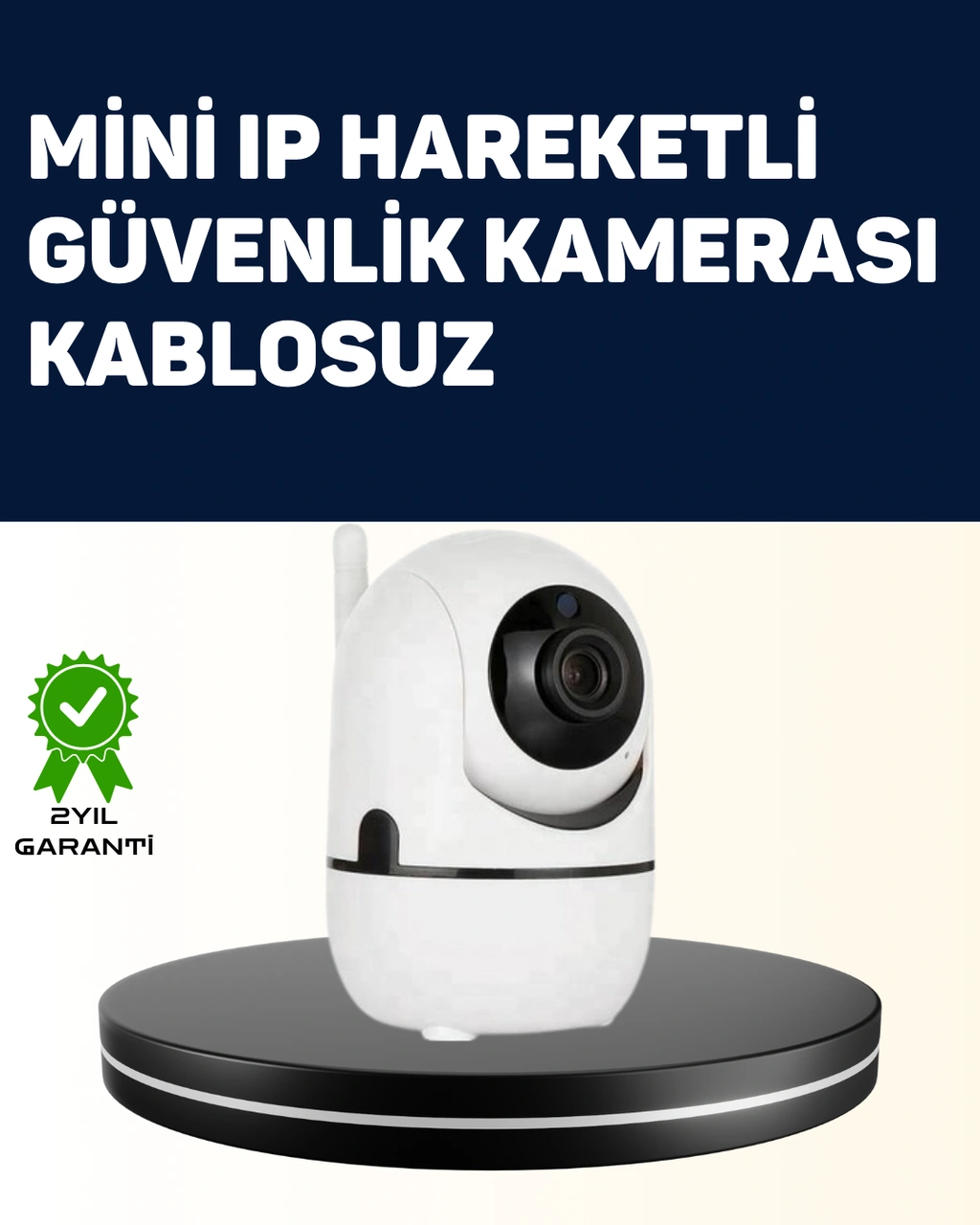 Yüksek Çözünürlüklü Hareket Takipli Kablosuz Güvenlik Kamerası 1080p, Gece Görüşlü