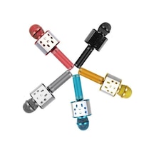 Kablosuz Mikrofon Profesyonel Kondenser Karaoke Mikrofon Bluetooth Standı Radyo Mikrofon Kayıt Stüdyosu