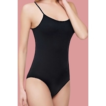 Tutku Kadın Gri 6'lı Paket Likralı İp Askılı Çıtçıtlı Body 001
