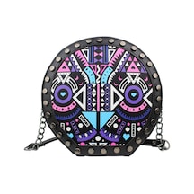 Housebags Mor Çizgili Kadın Omuz Çantası 152 Mor Çizgili