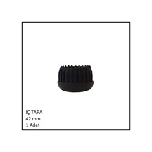 Plastik İç Tapa, Yuvarlak, 42 Mm Siyah