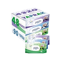 Familia Islak Havlu Mendil 90 Yaprak Karma 48 Li Set (Lavanta-Min