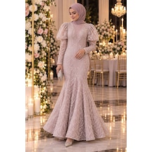 Gül&can Butik Tesettür Abiye Şıklık Ve Zarefet Birarada Pembe