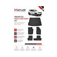 Dacia Duster 4x2 2009 Model 4d Ekstra Havuzlu Paspas Ve Bagaj Havuzu Set